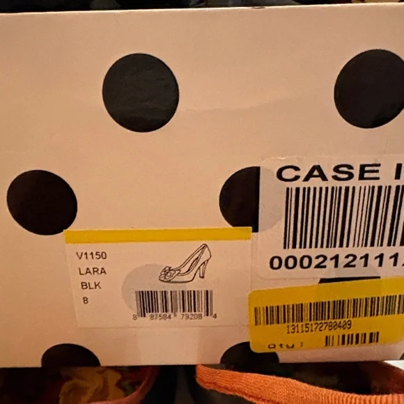 Betsey Johnson Black Heels with Red Bow - Picture 11 of 15